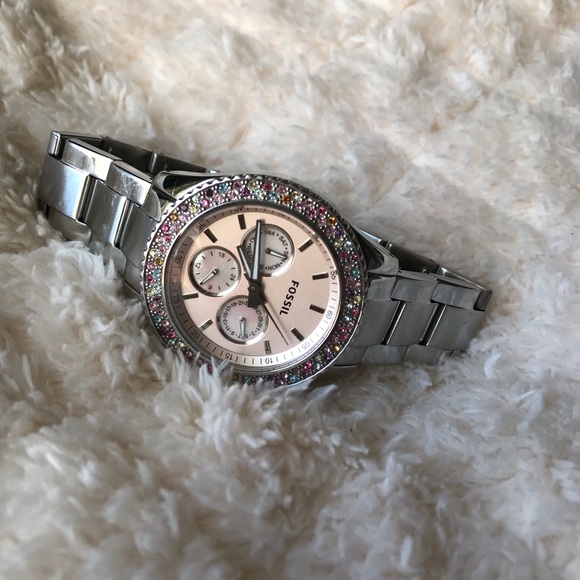 Fossil Accessories - FOSSIL watch with multicolored rhinestones